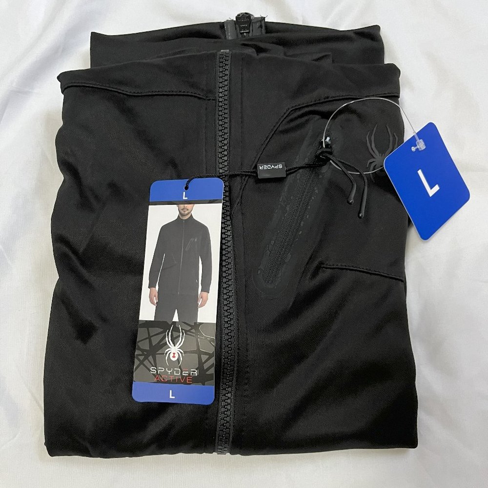 NWT Spyder Men's active jacket, Black, Size L